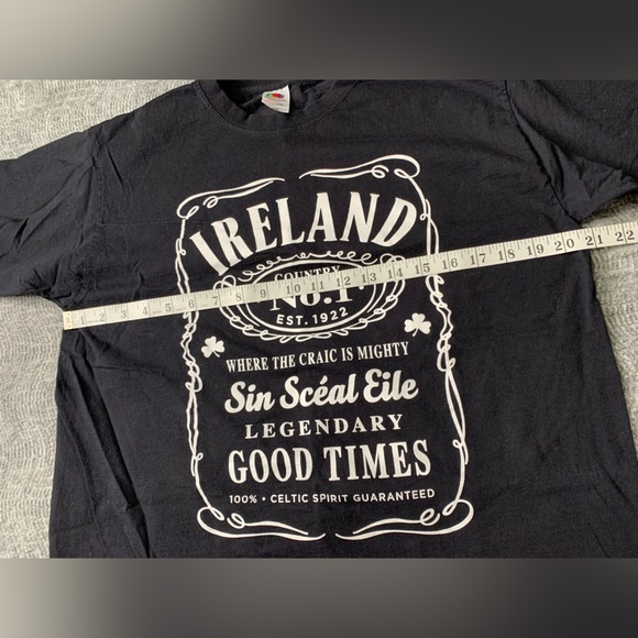 3/$10 Men Ireland Fruit of the Loom Shirt Sleeve Tee Shirt St Patrick Day LARGE - Picture 3 of 10